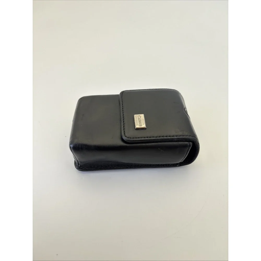 Canon Black Compact Camera Case 4x2.5x1.25 Magnetic Snap Close Case